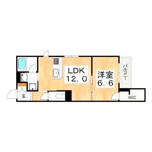 With Plus 天王寺区舟橋町の間取り図