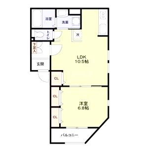 CasaMia天茶の間取り図