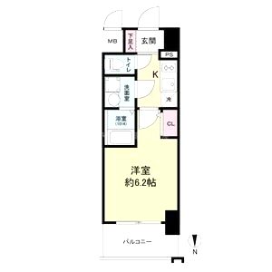 リヴェント福島の間取り図