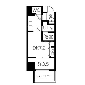 ワールドアイ京町堀の間取り図