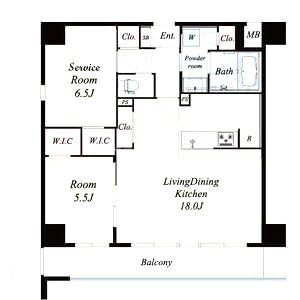 中条プレイスの間取り図