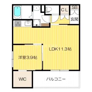 HYDRANGEA CUBEの間取り図