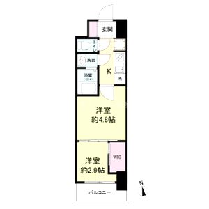 セレニテ難波グランデシュッドの間取り図