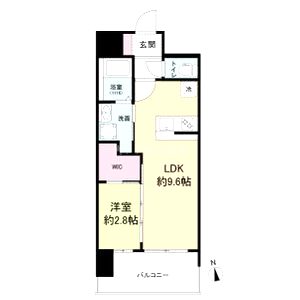 セレニテ難波グランデシュッドの間取り図