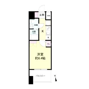 セレニテ難波グランデシュッドの間取り図
