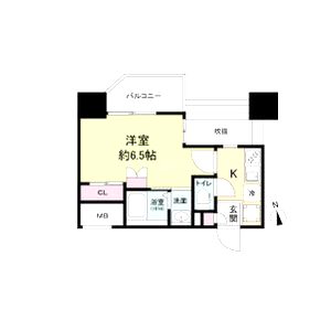 セレニテ難波グランデシュッドの間取り図