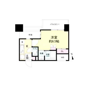 セレニテ難波グランデシュッドの間取り図
