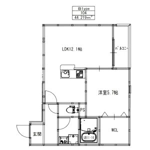 EIJU蒲生4丁目(イタンジ最新)の間取り図