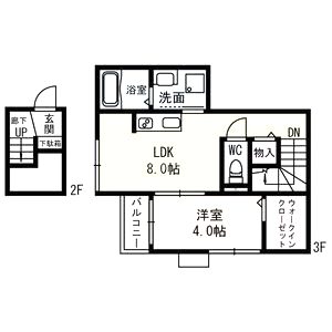 GARNET 住居の間取り図