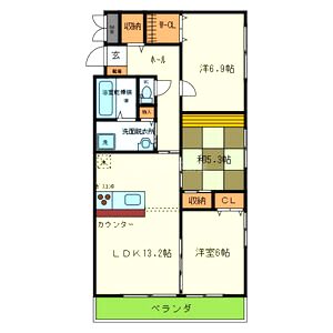 レクエルド藤の間取り図