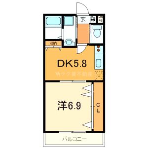 TIAハイム上本町の間取り図