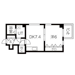 ベレーザ祇園南の間取り図