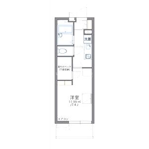レオパレストルテューの間取り図