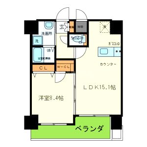 オルゴグラート森ノ宮南館の間取り図