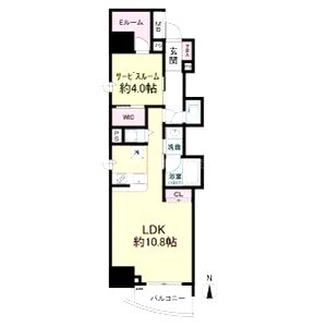 セレニテフラン本町の間取り図