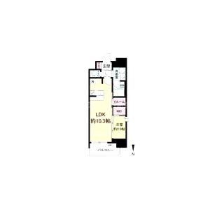 セレニテフラン本町の間取り図