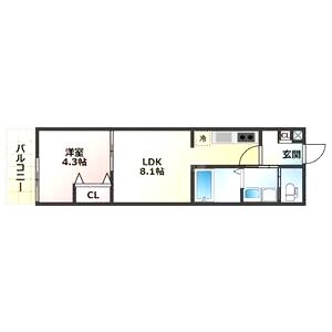ALEGRIA高速長田の間取り図