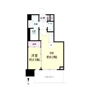 セレニテ天六ミラクの間取り図