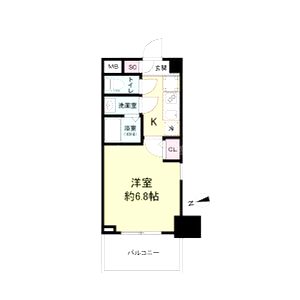 セレニテ日本橋ミラクの間取り図