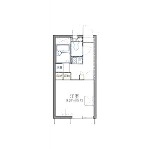 レオパレスフォート香ヶ丘の間取り図