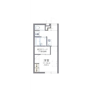 レオパレスJ BOX IIIの間取り図
