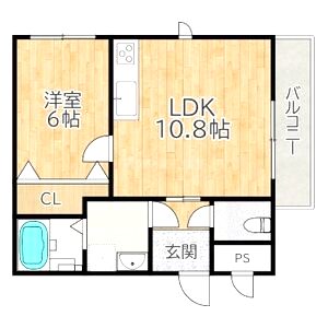 グランコスモ交野の間取り図