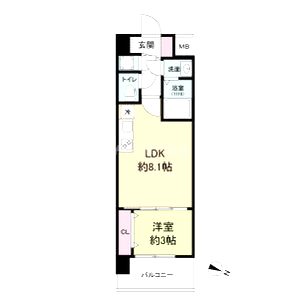 セレニテ神戸ミラクノールの間取り図
