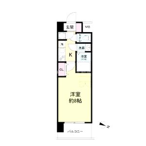 セレニテ神戸ミラクノールの間取り図