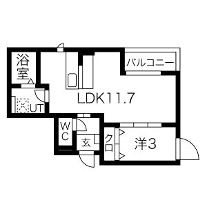 maison blanche(メゾン・ブラン)の間取り図