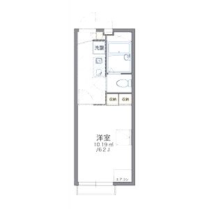 レオパレス五色山の間取り図