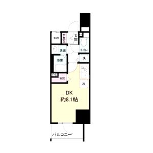 Metrosa谷町六丁目Northの間取り図