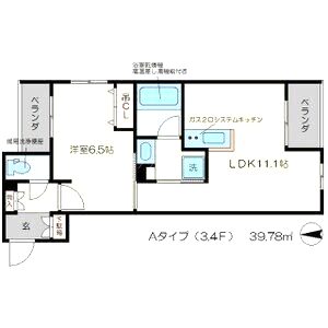 CURIOJITE OKAZAKIの間取り図