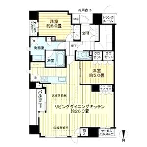 プレミスト京都六角通堂之前町の間取り図