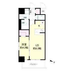 Metrosa京町堀の間取り図
