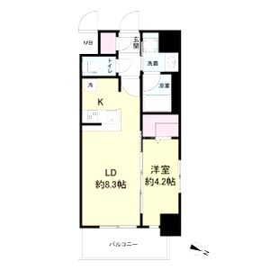 Metrosa京町堀の間取り図