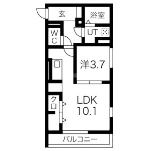 セジュール武庫之荘の間取り図