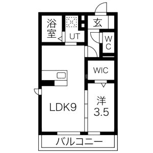 セジュール武庫之荘の間取り図
