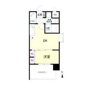 プライマル南森町の間取り図