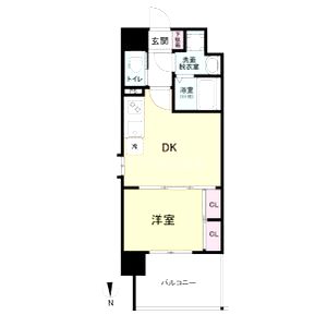 プライマル南森町の間取り図