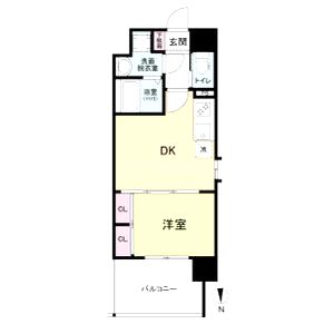 プライマル南森町の間取り図