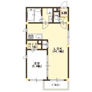 ラシーネ ヴァリエ 福島の間取り図
