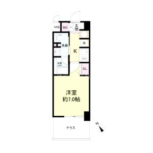 URBANLINK森小路駅前の間取り図
