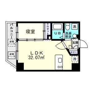 M:COURT関大前の間取り図