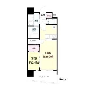 セレニテ天六リアンの間取り図