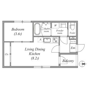 ラシュレ椥辻の間取り図