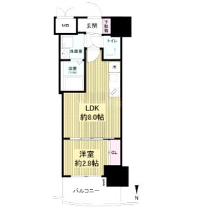 セレニテ本町東リアンの間取り図