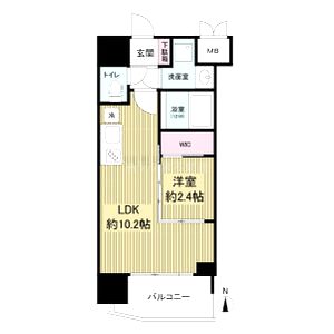 セレニテ本町東リアンの間取り図