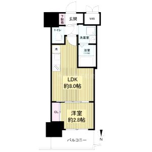 セレニテ本町東リアンの間取り図