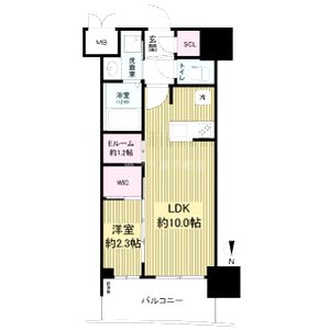 セレニテ本町東リアンの間取り図