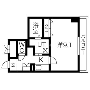 ラポルテ古都音の間取り図